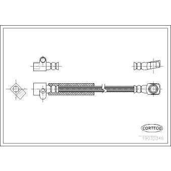 Flexible de frein avant gauche CORTECO OEM 90216275
