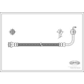 Flexible de frein arrière gauche CORTECO OEM NA0143990A