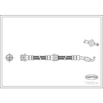 Flexible de frein CORTECO 19032434