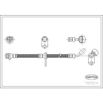 Flexible de frein CORTECO OEM 01466SR3903