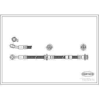 Flexible de frein CORTECO OEM 4621050Y07
