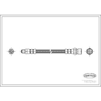 Flexible de frein CORTECO OEM A4604285135