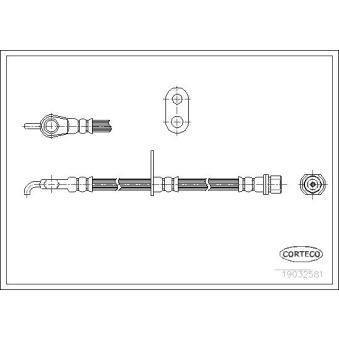 Flexible de frein avant gauche CORTECO OEM 9094702C32