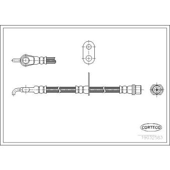 Flexible de frein avant droit CORTECO OEM 9094702D76