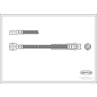 Flexible de frein CORTECO 19032624 pour RENAULT LAGUNA 2.0 E - 110cv