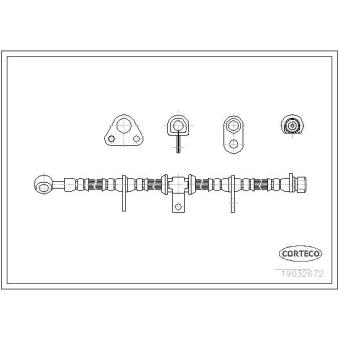 Flexible de frein avant gauche CORTECO OEM 01465SS0010