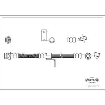 Flexible de frein avant gauche CORTECO OEM 5873129020