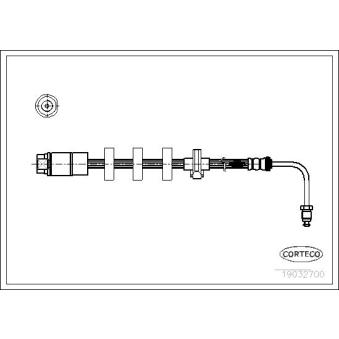 Flexible de frein avant gauche CORTECO [19032700]