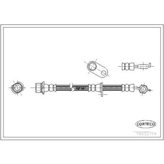 Flexible de frein arrière gauche CORTECO OEM 9094702751