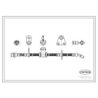 Flexible de frein avant droit CORTECO OEM 46410SF1951