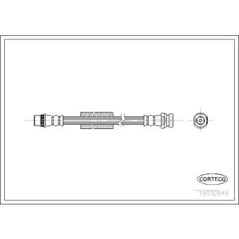 Flexible de frein arrière droit CORTECO OEM 7701057740 Flexible de frein arrière droit CORTECO OEM 7701057740