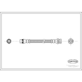 Flexible de frein arrière gauche CORTECO [19032847]