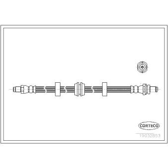 Flexible de frein CORTECO OEM 97gg17526a1a