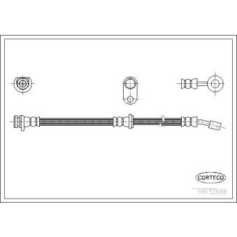 Flexible de frein arrière droit CORTECO OEM 46430S1AE01