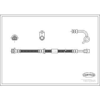Flexible de frein avant droit CORTECO OEM 01464S04V02