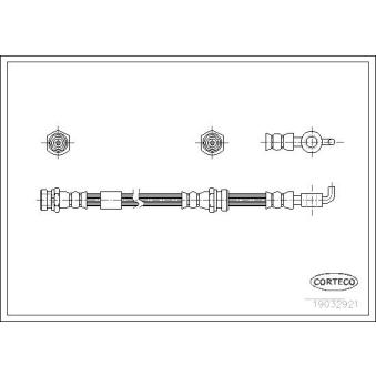 Flexible de frein CORTECO 19032921