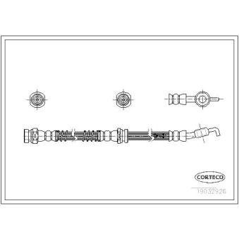 Flexible de frein CORTECO OEM MR129882 Flexible de frein CORTECO OEM MR129882