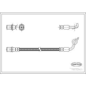 Flexible de frein avant droit CORTECO OEM 9094702833 Flexible de frein avant droit CORTECO OEM 9094702833