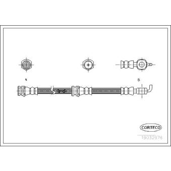 Flexible de frein CORTECO 19032976