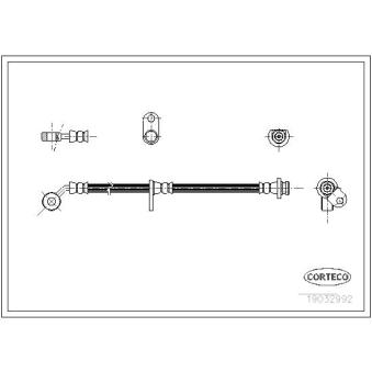 Flexible de frein CORTECO 19032992