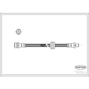 Flexible de frein CORTECO 19033013 pour KIA SEPHIA 1.5 i 16V - 80cv