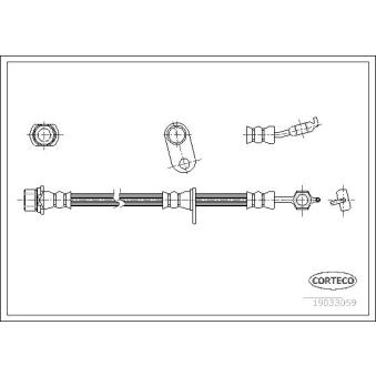 Flexible de frein avant droit CORTECO OEM 9008094163