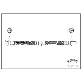 Flexible de frein CORTECO 19033491