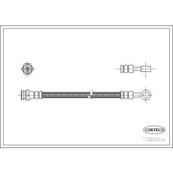 Flexible de frein CORTECO OEM 587373E000