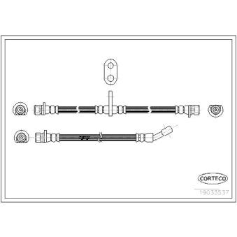 Flexible de frein CORTECO OEM 01466SL4901