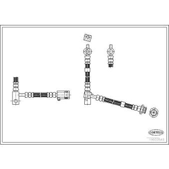 Flexible de frein avant droit CORTECO OEM 46210AV720
