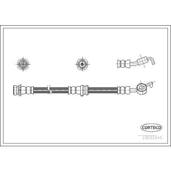 Flexible de frein avant gauche CORTECO OEM 46210AX606