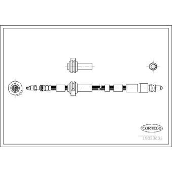 Flexible de frein CORTECO OEM 3S512078DC
