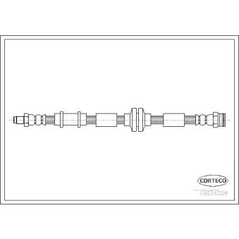 Flexible de frein CORTECO 19034339