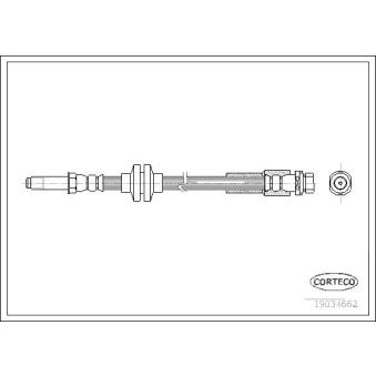 Flexible de frein CORTECO 19034662 pour MINI MINI 2.0 TDCi - 110cv