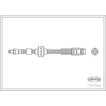 Flexible de frein CORTECO OEM 3M512282GA