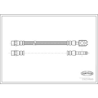 Flexible de frein CORTECO OEM 4D0611775G