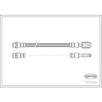 Flexible de frein CORTECO OEM 3B0611775