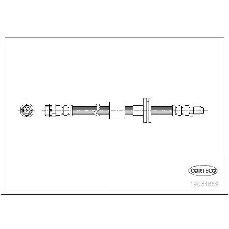 Flexible de frein CORTECO 19034869 - Visuel 2