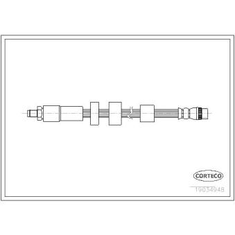 Flexible de frein CORTECO OEM 4806G4 Flexible de frein CORTECO OEM 4806G4