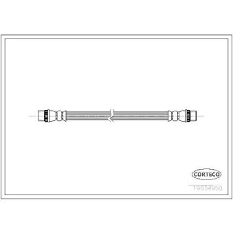 Flexible de frein CORTECO 19034950 pour DAIHATSU COPEN 1.6 HDI 92 - 92cv