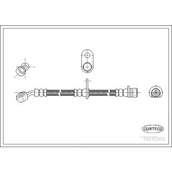 Flexible de frein CORTECO OEM 01466S04900