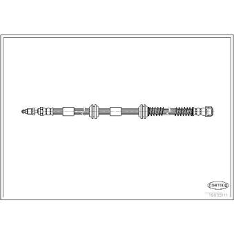 Flexible de frein CORTECO OEM 7L6611701A