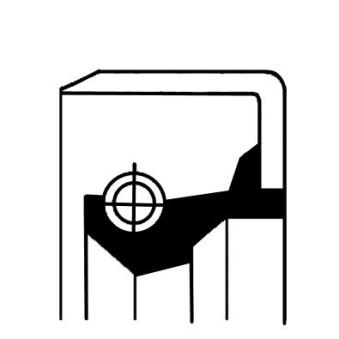 Bague d'étanchéité, différentiel CORTECO [19035144B]