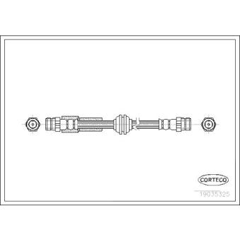 Flexible de frein CORTECO OEM 2K0611775D Flexible de frein CORTECO OEM 2K0611775D
