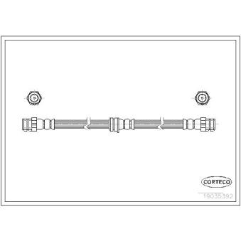 Flexible de frein CORTECO 19035392 pour MG MGF 2.0 TDI - 170cv