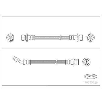 Flexible de frein arrière droit CORTECO OEM 01466SMGE00 Flexible de frein arrière droit CORTECO OEM 01466SMGE00