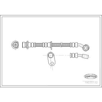 Flexible de frein avant gauche CORTECO OEM 01465SNAA02