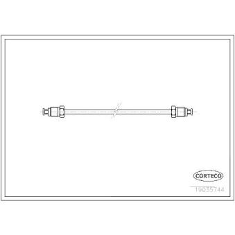 Flexible de frein CORTECO 19035744 Flexible de frein CORTECO 19035744