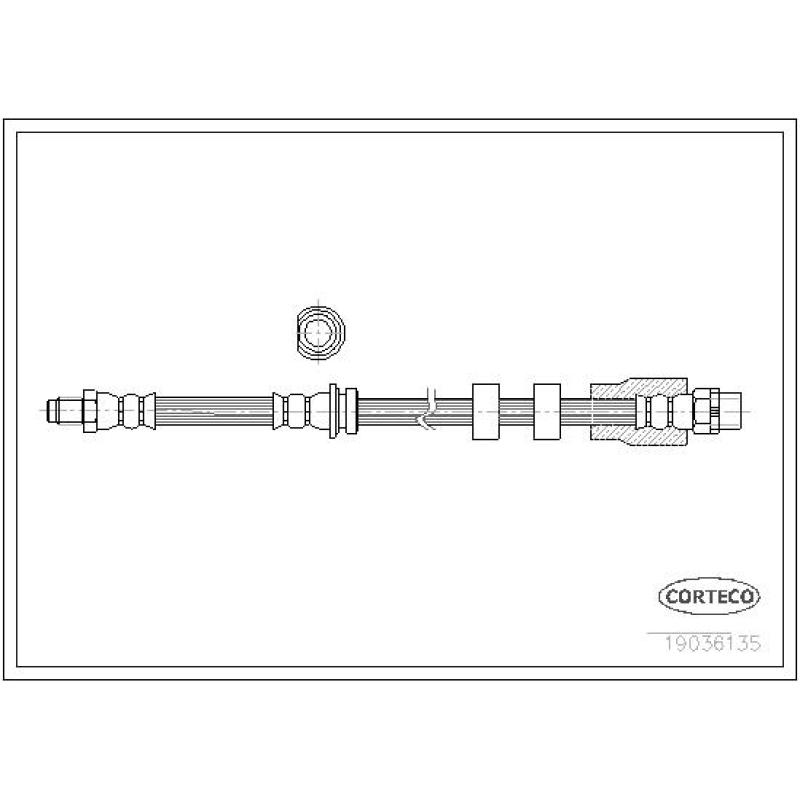 Flexible de frein CORTECO 19036135 - Visuel 2