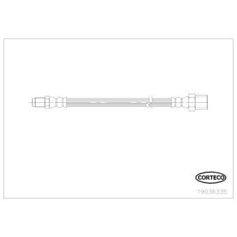 Flexible de frein CORTECO OEM 34321162479